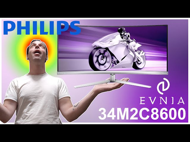 PHILIPS Evnia 34M2C8600 : Un panorama de RGB en QD-OLED