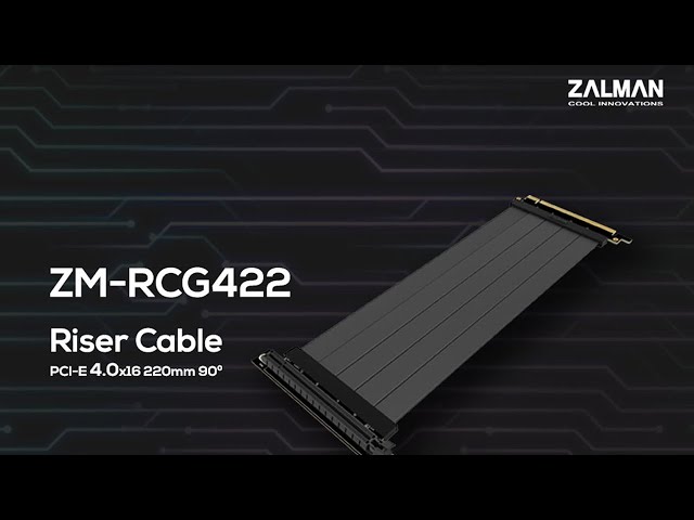 ZALMAN ZM-RCG422, un premier riser PCI-E 16x Gen4 � la Ferme
