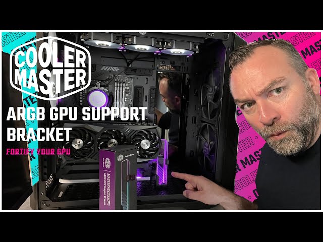 Encore plus de RGB dans ton boitier avec le ARGB GPU Support de Cooler Master !!!
