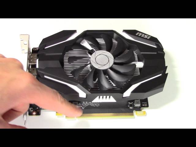 Pr�sentation carte graphique MSI GTX 1050 Ti Oc