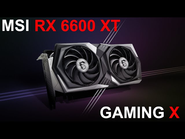 MSI RADEON RX 6600 XT GAMING X : Overclocking et RGB