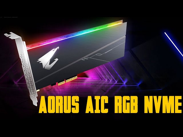 SSD AORUS AIC RGB NVMe pour le plaisir