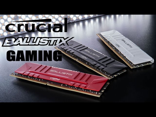 Prsentation mmoire RAM DDR4 CRUCIAL Ballistix Gaming