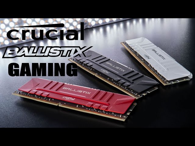 Pr�sentation m�moire RAM DDR4 CRUCIAL Ballistix Gaming