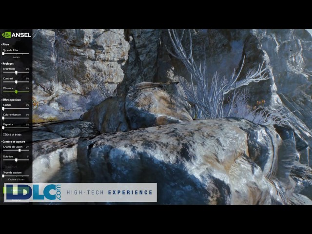 Ansel sur une Asus GTX 1080 Ti Strix dans Mass Effect Andromeda
