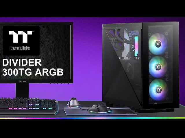 Pr�sentation boitier THERMALTAKE DIVIDER 300 TG ARGB : coup� en deux ?
