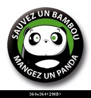 Badge Panda Vs Bambou