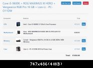 Core I5-9600k + Rog Maximus Xi Hero + Vengeance Rgb Pro 16 Gb + Lian-li - Pc-o11dw