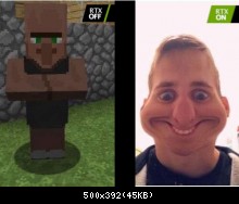 #Minecraft #RTXon je tente mon tour avec un memes raliser maison qui m'a bien fait marrer moi et mes potes ! Merci pour le concours !