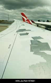 Duct-tape On Wing