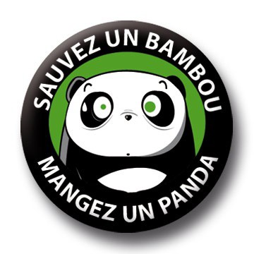 Badge Panda Vs Bambou 