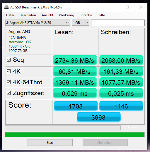 As Ssd AS SSD