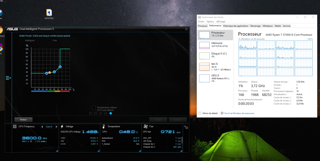 Idle idle 3700X