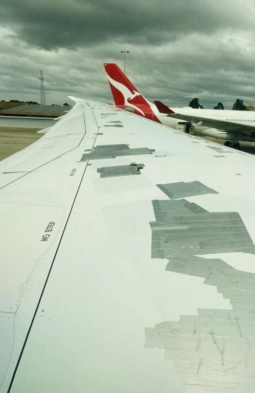 Duct-tape On Wing 