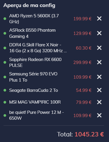 Lereuf config petit budget