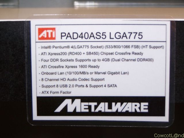 Metalware_pad40as5 Spcifications Les spcifications de la PAD40AS5 prsentes plus loin...