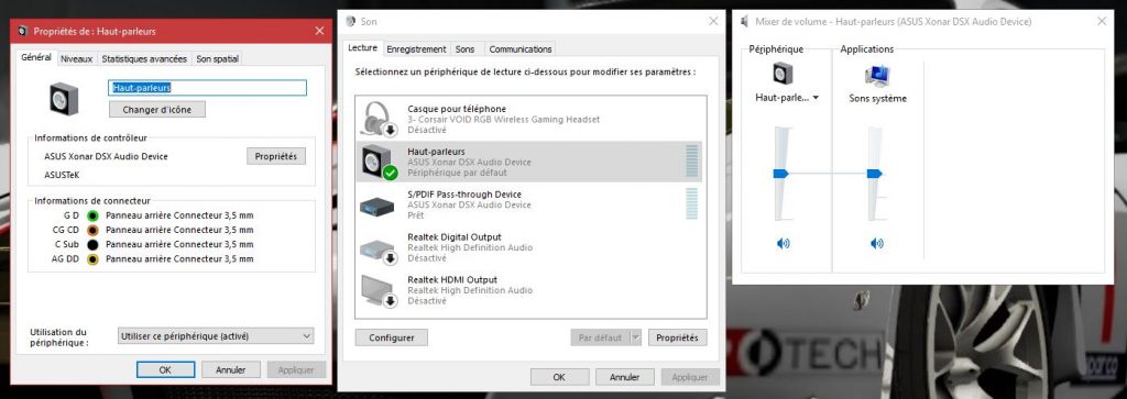 Z906 Et Carte Son  Asus Sous W10 