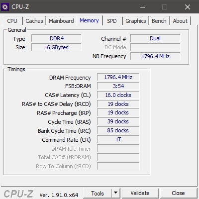 Cpu-z Ddr4 3600 Neo #1 