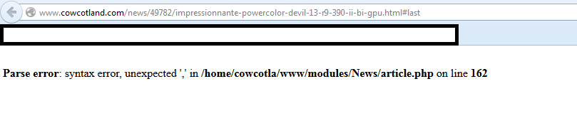 Parseerror 