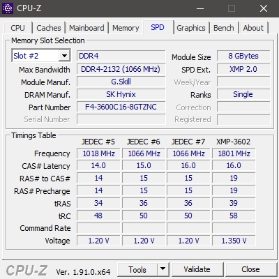 Cpu-z Ddr4 3600 Neo #2 