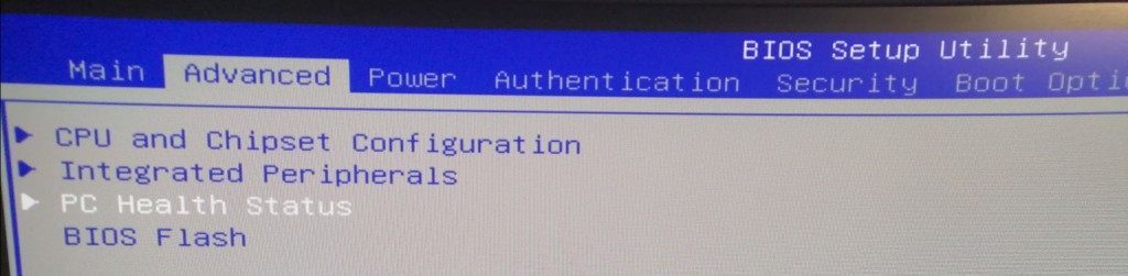 Advanced Bios 