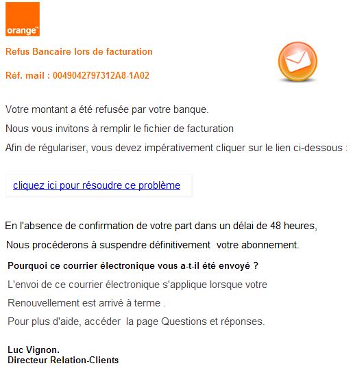 Arnaque Orange orange.fr<br />
orange@content.net