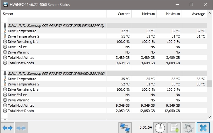 Pc#1 Ssd Temp 