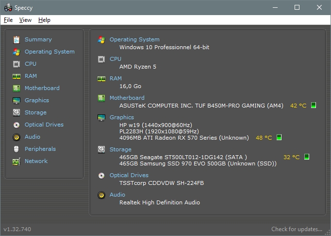 Speccy Cpu Temp 