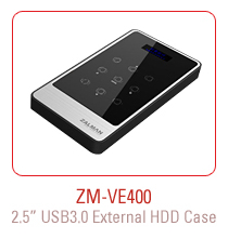 Zm-ve400 Aperçu du nouveau boitier externe USB3 pour disque dur 2"5.