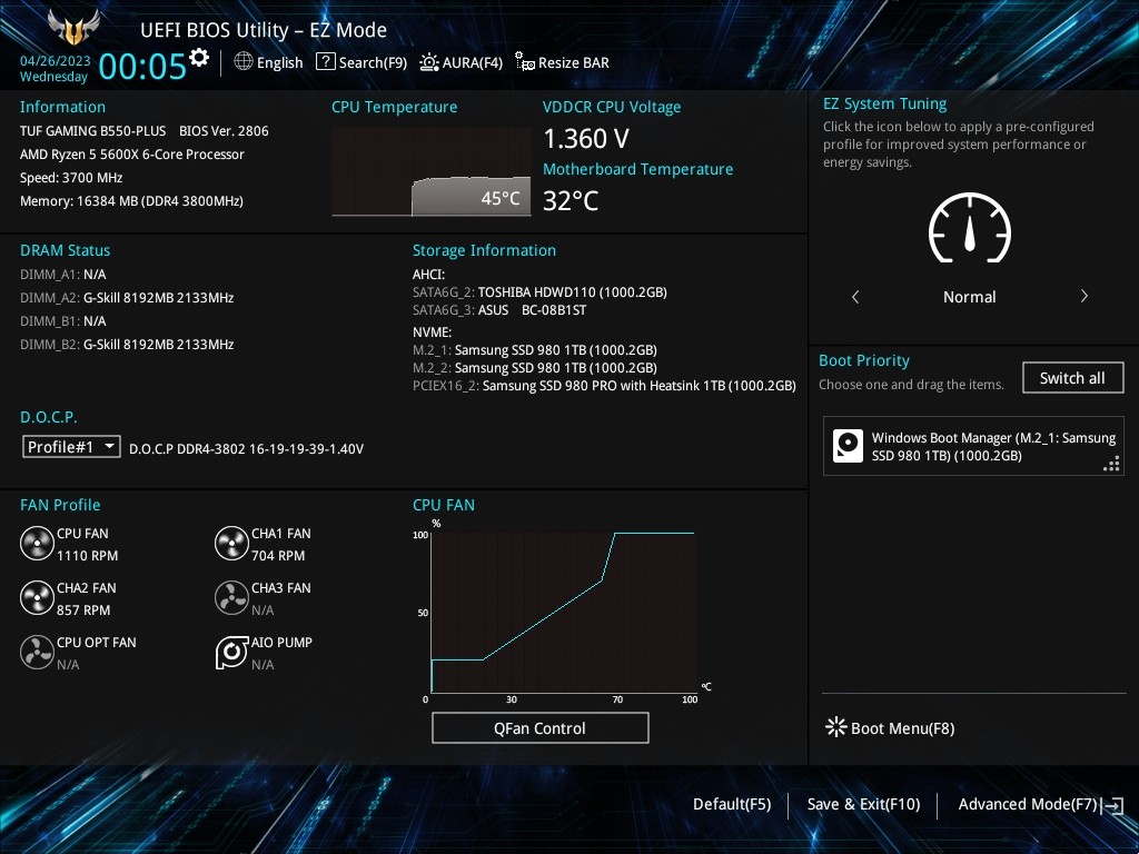 Asus Tuf B550-plus Bios 25-04-2023 