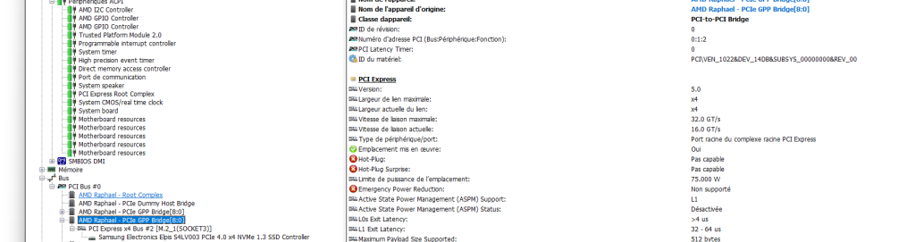 Apres Flash Du Bios Pcie Gen 5 Apres flash du bios PCIE GEN 5