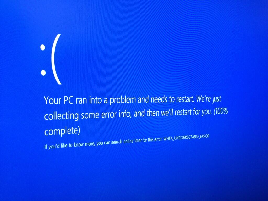 Whea Uncorrectable Error Windows 8 