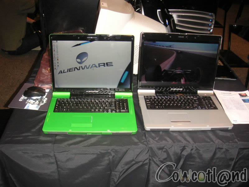 Alienware M9700 Le vert il est totalement craquant.