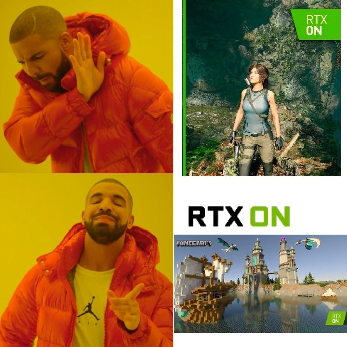 Event Mc Rtx why shadow of the tomber raider with RTX On if you can run Minecraft RTX On